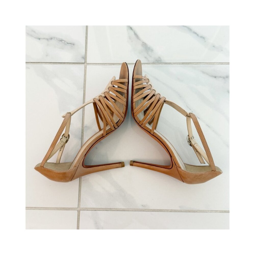 Alexandre Birman Leather T-Strap Pumps Women's Size: 8.5 - Picture 6 of 12